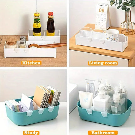 6/12pcs Refrigerator Storage Divider Side Door Storage Partition Expandable Baffle Dividers Kitchen Bottle Shelf Organizer
