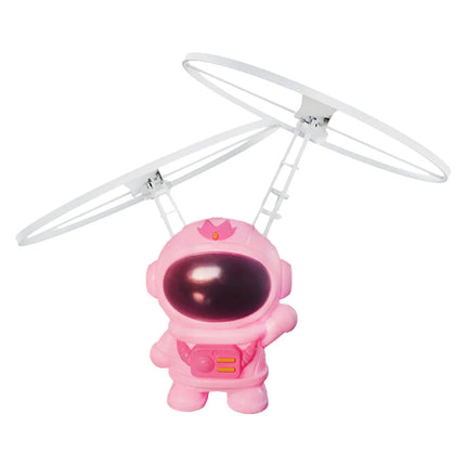 Flying Robot Astronaut Toys Children Robot Toys with Light Cute USB Charging Astronaut with LED Light for Boys Girls Christmas