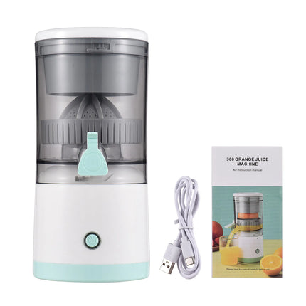 Electric Orange Juice Squeezer Hands Free Portable Citrus Juicer for Orange Lemon Apple Tomato Grape USB Powered