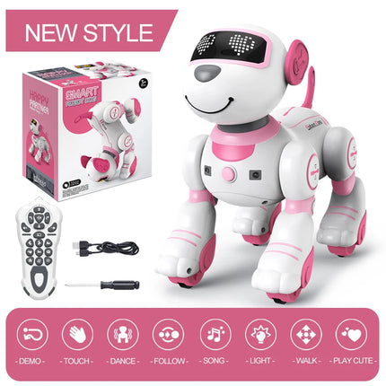 2.4G Wireless Remote Control Intelligent Robot Dog Multi-Function Programmable Stunt Remote Control Dog Electronic Pet Animals