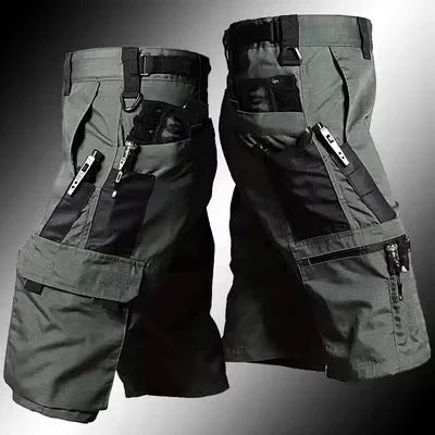 Camouflage Shorts Men's Summer Quick Drying Multi Pocket Military Pants Outdoor Hiking Fishing Shorts Men's Jogging Sports Pants