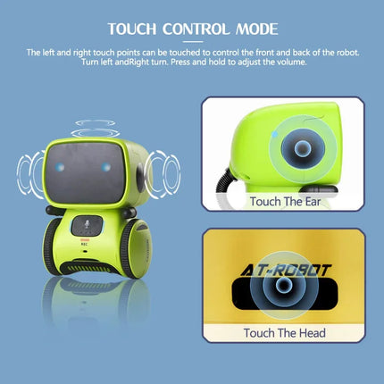 5 Style Colors Smart AT Robot Voice Control Interactive Robot Cute Toy Dance Voice Command Touch Control Toys Kids Birthday Gift