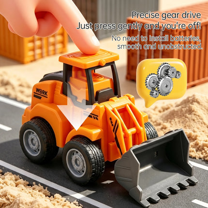 Engineering Truck Model Sliding Car Farm Vehicle Excavator Tractor Toy Car Construction Model Pull Back Vehicle Boy Gift Car