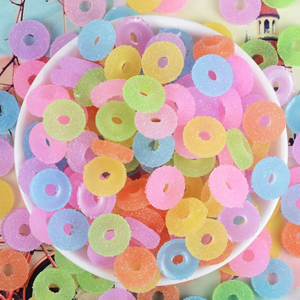 10pcs Slime Charms Soft Candy Resin Star Additives Supplies DIY Kit Filler Decor For Fluffy Clear Cloud Slime Clay 18mm