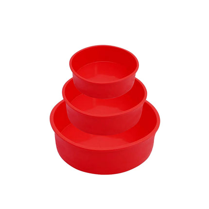 4 6 8 10 Inch Silicone Round Cake Pan 2 3 4 Tier Silicone Cake Mold Heat Resistance Circle Baking Pan