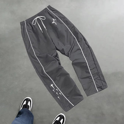 2026 New Men's Star Print Casual Sports Trouser Spring And Summer Fitness Training Trousers Suitable For Everyday Trendy Outfits