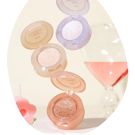 Diamond Highlighter Palette Gorgeous Glitter Eyeshadow Glossy Shiny Silkworm Shadow Shimmer Cowherd Weaver Girl Eyes Makeup