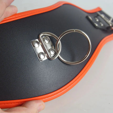 Leather Posture Collar BDSM 10CM Wide,Bondage Restraints Restriction,Slave Choker Harness,Sex Toys for Couples,Adult Games