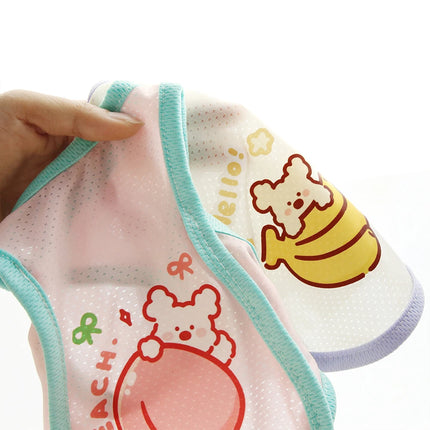 Dog Summer Cooling Outing Vest Pet Ice Silk Cool Clothes Cartoon Fruit Animal Printed Clothing XS-6XL