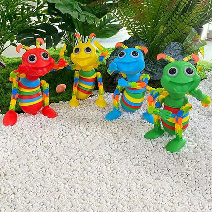 Children's toys 3D color sensory slugs stress relieving toys creative twist caterpillar ant toys anxiety stress relieving  toys