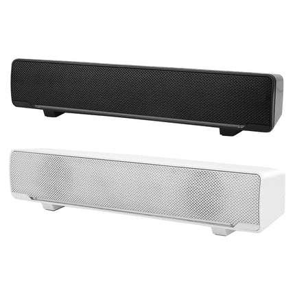 Portable Soundbar USB Wired Stereo Soundbar Music Player Bass Surround Sound Box 3.5mm Input for PC Cellphones Stereo Soundbar