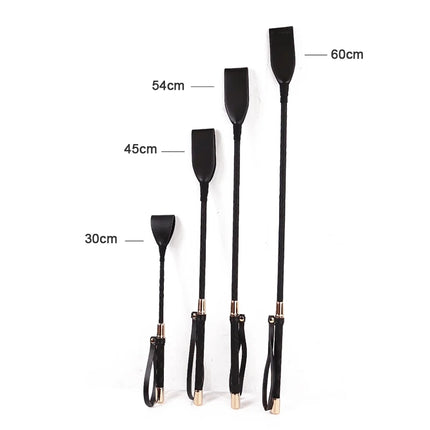 Black Horse Whip Leather Whip Bdsm Spanking Flogger Slave Bondage Restraints Sex Toys For Women Couples Adult Games 4 Sizes
