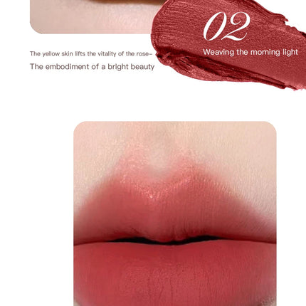 HERORANGE yarn felt velvet fog matte lipstick fog face velvet color holding makeup lifting color whitening lipstick