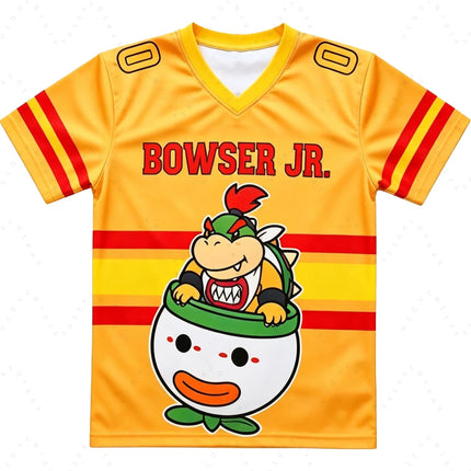 Men Women Super Mario Bros Yoshi Peach T Shirt Parents Kids Summer T-Shirt Children Short Sleeve Cartoon Top For Anime Fans Gift
