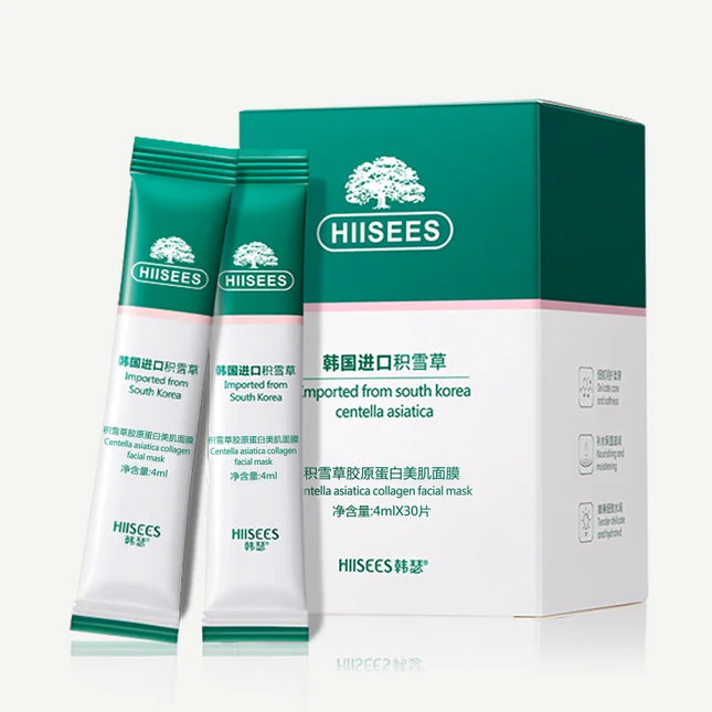 30pcs Centella Collagen Sleeping Facial Masks Skincare Anti-Wrinkle Anti-Aging Moisturizing Face Mask Korean Skin Care Products