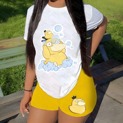 Women's T Shirt Sports T Shirt Inner T Shirt Pikachu Eevee Squirtle Bulbasaur Print Pokemon Cute Pattern Cartoon Character