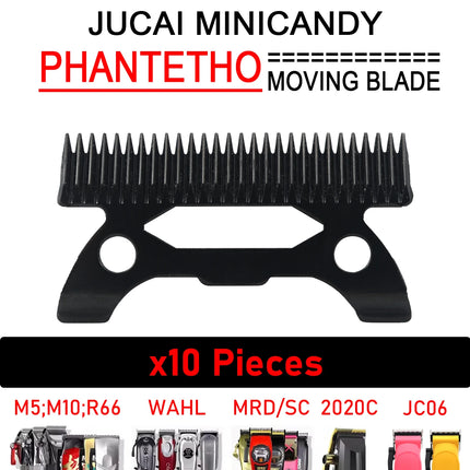 Zircon Long Teeth Moving Blade Clipper Accessories Replacement for JUCAI JC06 8148 V003 R66 M10 Madeshow Wmark Kulilang VGR