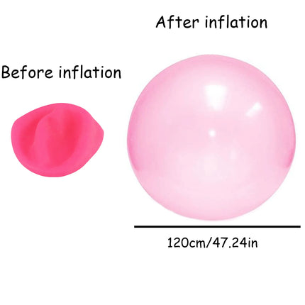 Unbreakable water filled balloon, bubble, round ball, soft rubber large balloon, summer outdoor toy interaction