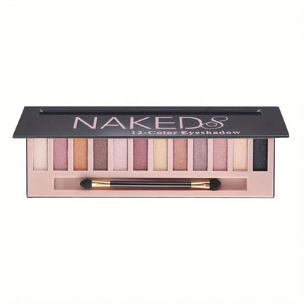 Nude Eyeshadow Palettes Matte Pearlescent Long-lasting Non-smudged Earth Colors Makeup Eyeshadow Pearlescent Eyeshadow 12-colors