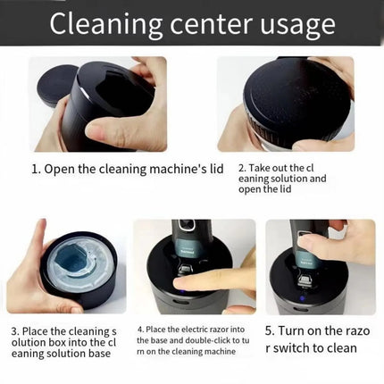 Replacement Quick Cleaning Pod for Philips 2nd Series 7000 S9000 S5000 Angular Polygon Shavers Compatible with Philips Cleaning