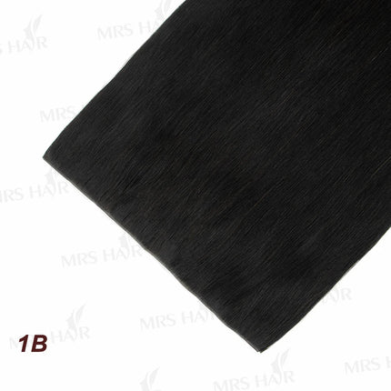 Long Flat Weft Invisible Tape Bundles Human Hair PU Skin Weft Hair Extension Injected Seamless & No-Glue Tape On Hair Weft