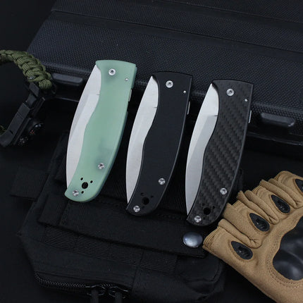 C263 Pocket Folding Knife G10 Handle EDC Flipper Knives Multi Outdoor Camping Hunting Survival Sharp Knife for Men Jackknife