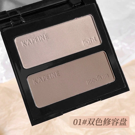 Two-tone three-color contouring palette, shadow nose shadow touching, brightening, contouring, highlighter contouring palette