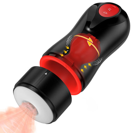 Male Masturbator Automatic Vibration Vagina Blowjob Machine Soft Pussy Penis Pump Masturbation Cup Sex Toys for Men Sex Machine