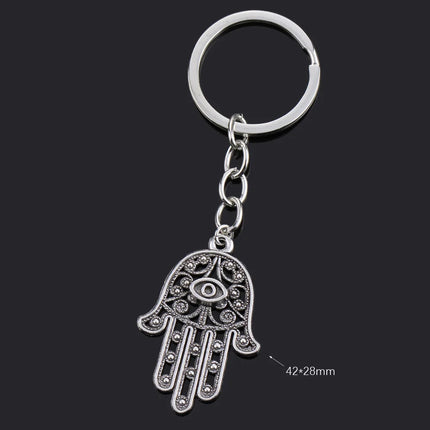 Fashion Animal Women Keychain Car Moon Cat Dog Love Heart Key Chain Friends Gift Jewelry Bag Pendant Wing Evil Eye Angel Turtles
