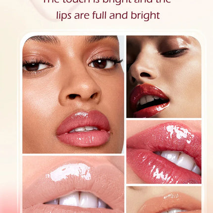 Mirror Lip Color Set, Moisturizing Lip Gloss Gift Box, A Cute Gift for Others