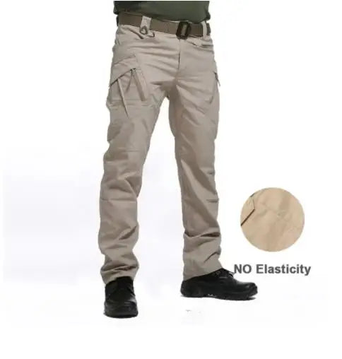 Pantalon Tactique Homme Imperméable Pantalon Imperméable Homme Pantalon de Combat Extérieur Multi-poches Résistant à l'usure Pantalon Cargo