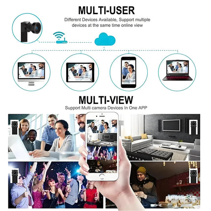 Newly improved 4K HD mini WiFi camera, supporting remote viewing, motion detection, DIY home nanny style camera