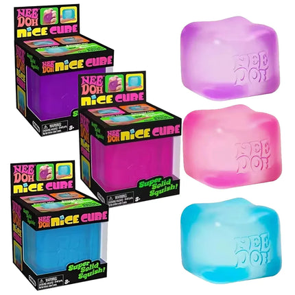 2026 Trending Nee Doh Jellyfish & Cube Squish Toy, Soft Jelly Squeeze Stress Relief Fidget Toy, Sensory NeeDoh for Kids & Adults