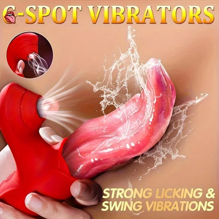 Powerful Sucking Vibrator for Women Tongue Licking Clitoris Stimulator Sucker Vagina Massager Masturbation Adult Sex Toys Goods