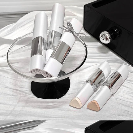 Lazy foundation stick, moisturizing and natural concealer makeup,matte makeup base,rare beauty,Keep makeup and sweat