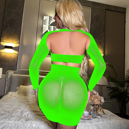 Hot Women's Plus Size Open Crotch Lingerie Bodysuit Sheer Fishnet Stockings Mesh Tights For Seductive Evening Wear bodysuit