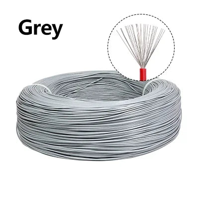 2/5m UL1007 Electronic Wires AWG 30 28 26 24 22 20 18 16 DIY LED Lamp Lighting Wire Line 300V PVC Insulated Tinned Copper Cable