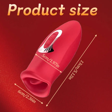 Tongue Licking Vibrator for Women Oral Sex Biting and Vibrating Clitoris Stimulator Nipple Sucker Adult Female Toys Couple Goods