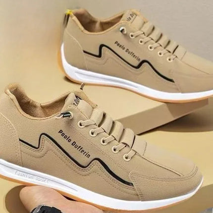 Autumn New Style 2025 Breathable Casual Thick Bottom Lazy Man Sports Board Shoes Again Shoe Slip-On Men's Shoes Comfortable Sne...