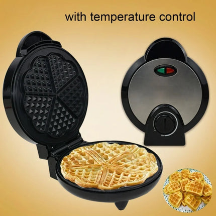 Waffle Maker Multifunctional Food Grade Safe Prevents Stick Round Waffle Maker Machine With Temperature Control