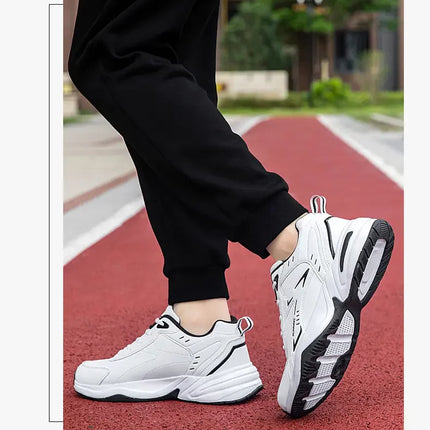Chunky Sneaker for Men Thick Sole Versatile 2025 New Trend Mesh Lace Up Breathable Casual Sports Shoes Increased Soft Soles
