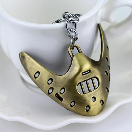 Movie Jewelry The Silence of The Lambs Mask Hannibal Lecter Keychain Pendant Necklace Jewelry Gifts Unisex Accessories