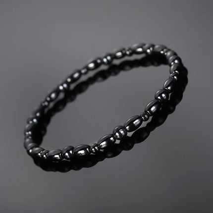 Magnetic Weight Loss Effective Anklet Bracelet Black Gallstone Hematite Stimulating Acupoints Therapy Arthritis Pain Relief