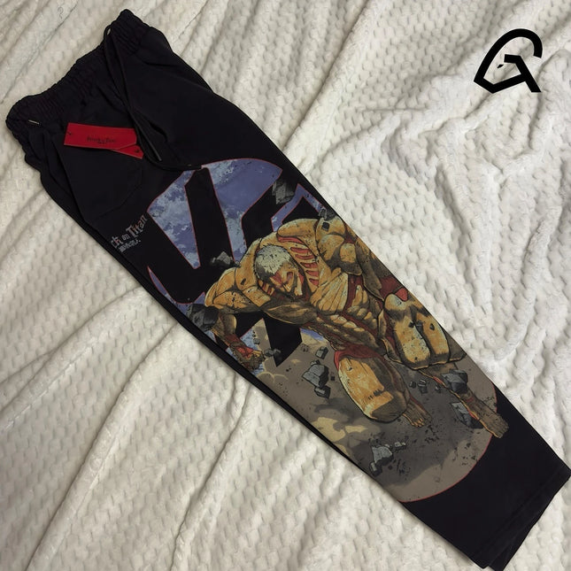 Hip Hop Attack on Titan Pants Men Baggy Popular Trouser Wide Leg Harajuku New Y2k Streetwear Casual Vintage Joggers Men Clothing