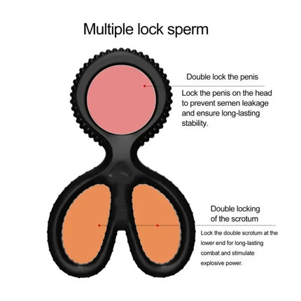 Cock Rings Silicone Ball Stretcher Delay Ejaculation TPE Penis Ring for Men Sex Toys Adjustable Semen Lock Ring SM Penis Sleeve