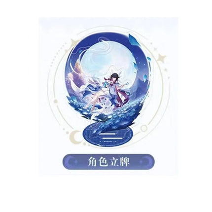 Game Yuanshen Gen Impact Character Columbina Hyposelenia Anime Stand Figure Plaque Desktop Ornament Stand Sign Model Exquisite