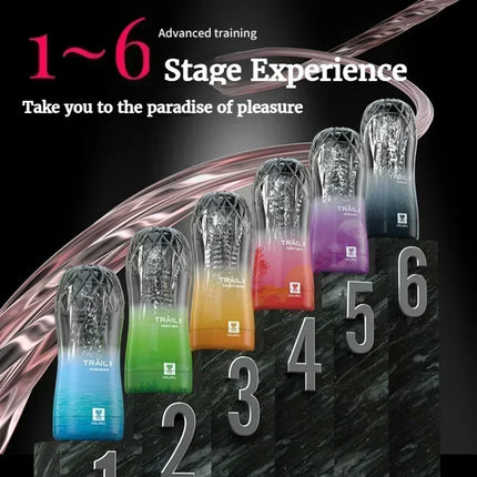 Male Masturbator Cup Soft Pussy Sex Toys Transparent Vagina Adult Endurance Exercise Adult supplies Vacuum Pocket Cup for Men