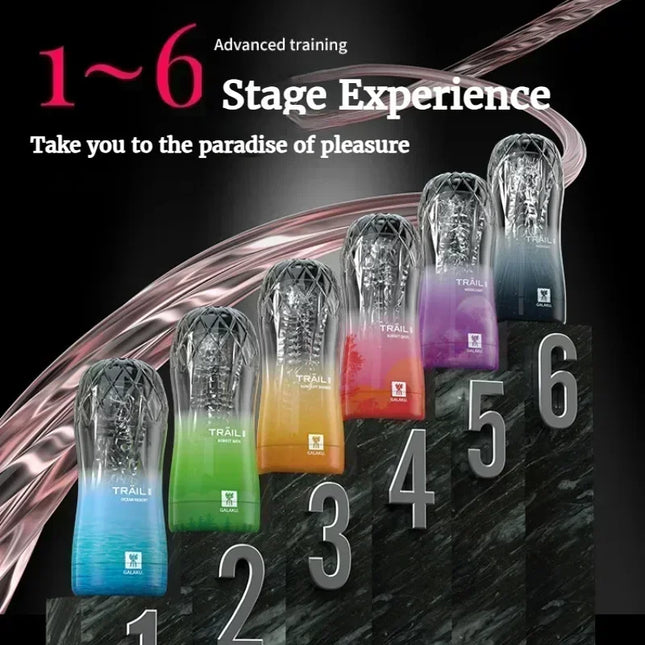 Male Masturbator Cup Soft Pussy Sex Toys Transparent Vagina Adult Endurance Exercise Adult Supplies Vacuum Pocket Cup for Men