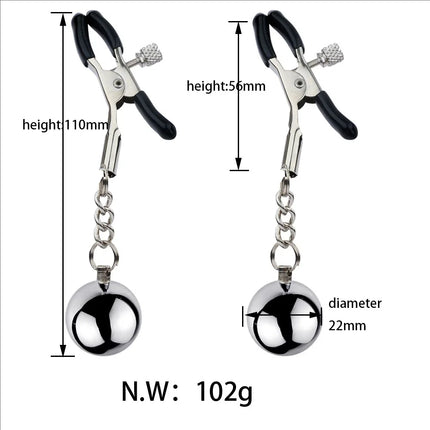 Metal Nipple Clamps Milk Clips Clit Breast Massage Clamps Adult Flirting Teasing Erotic Gadgets Bdsm Slave Sex Toys For Couple