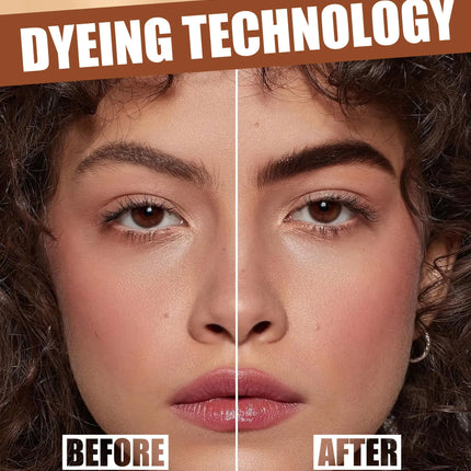 HANDAIYAN 5-color brush head peel-off eyebrow tint Waterproof, long-lasting, and smudge-proof peel-off eyebrow tint